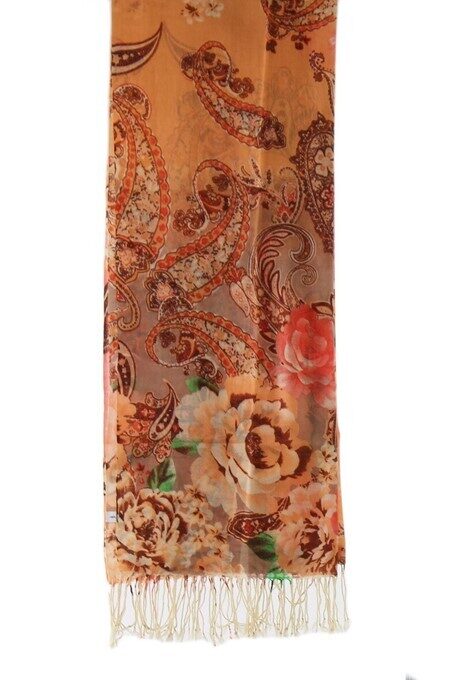 wool  luxurious scarf,brown